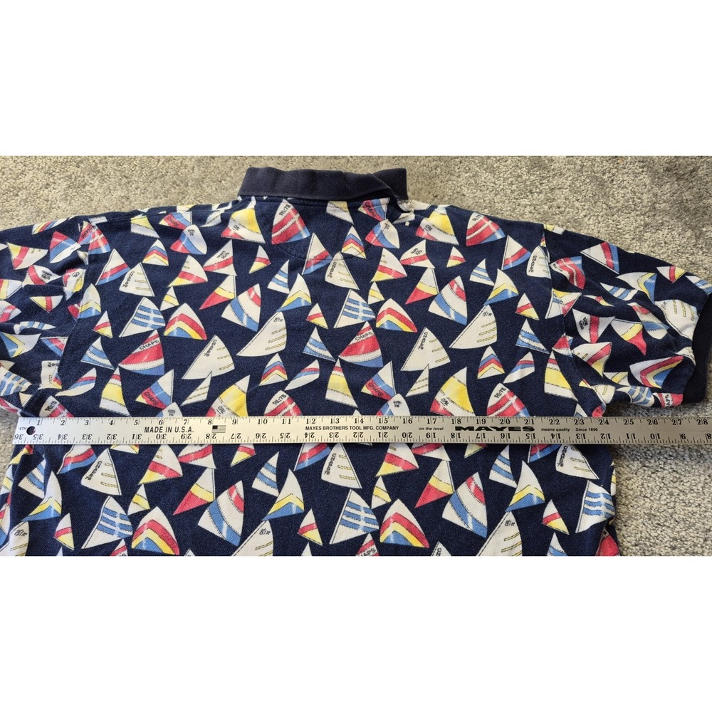 Vintage CHAPS Ralph Lauren Sailboat Polo Short Sleeve Shirt Men's XL - Picture 8 of 10